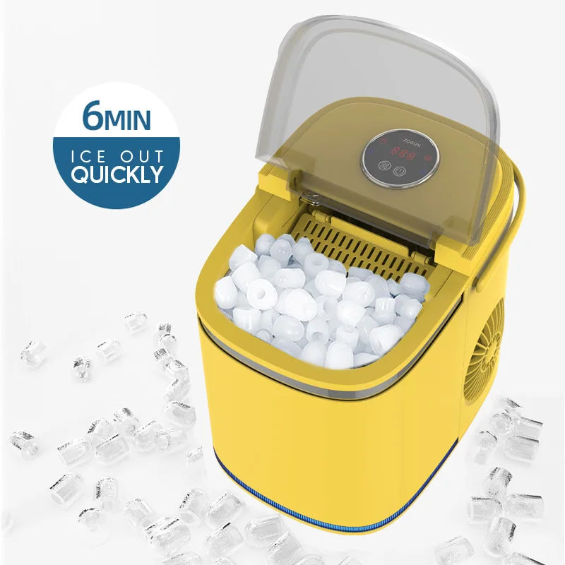 Hot Sale Factory Supply 12 Kg Mini Instant Ice Maker Home-use Ice Maker Machine Cube Making Led Touch Control