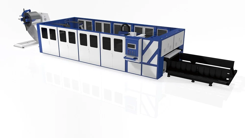 1540 Automatic Metal Coil Feed Fiber Laser Cutting Machine