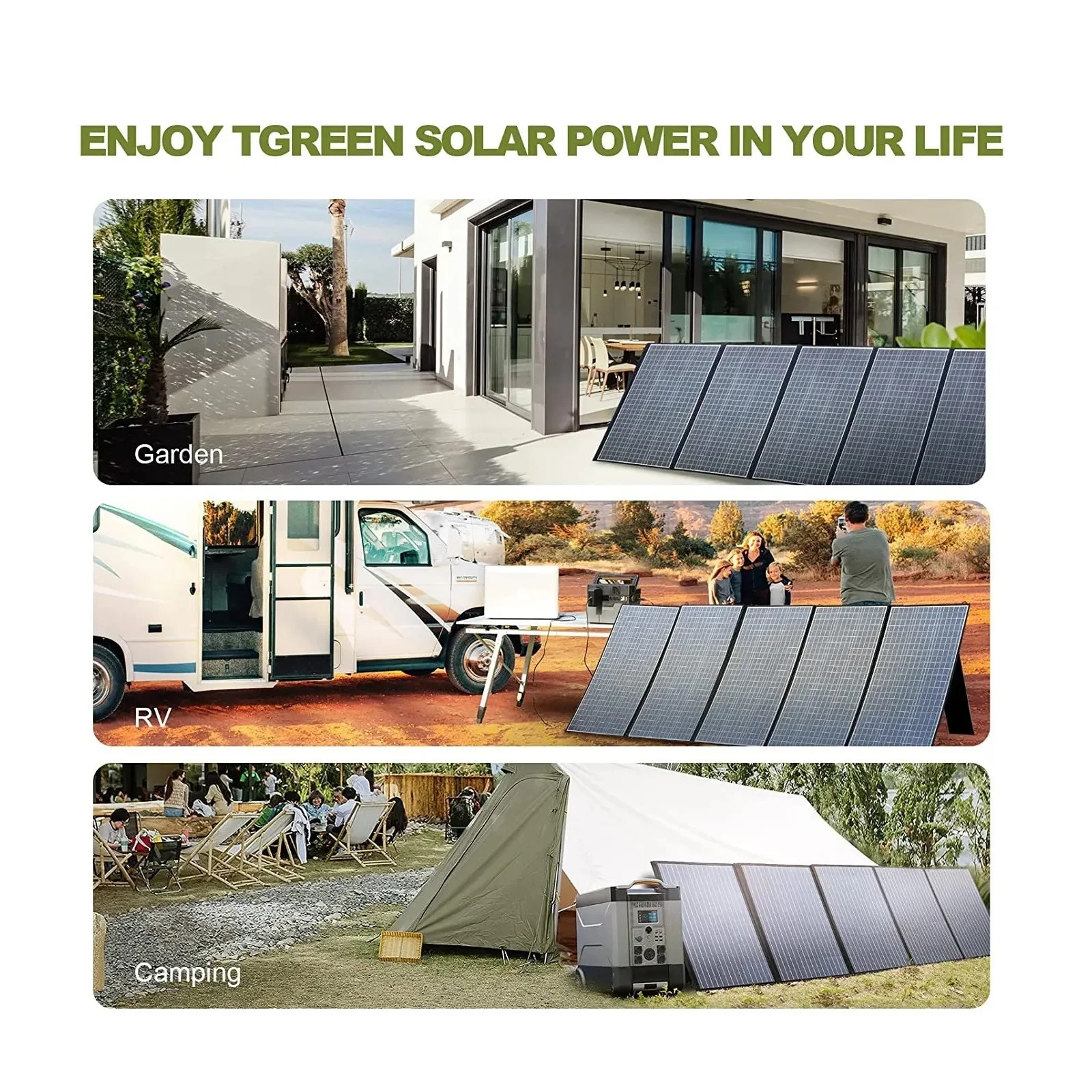 Senhuo Portable Foldable Waterproof Solar 400W / 200W / 140W / 100W / 60W Panels For Outdoor Camping RVS