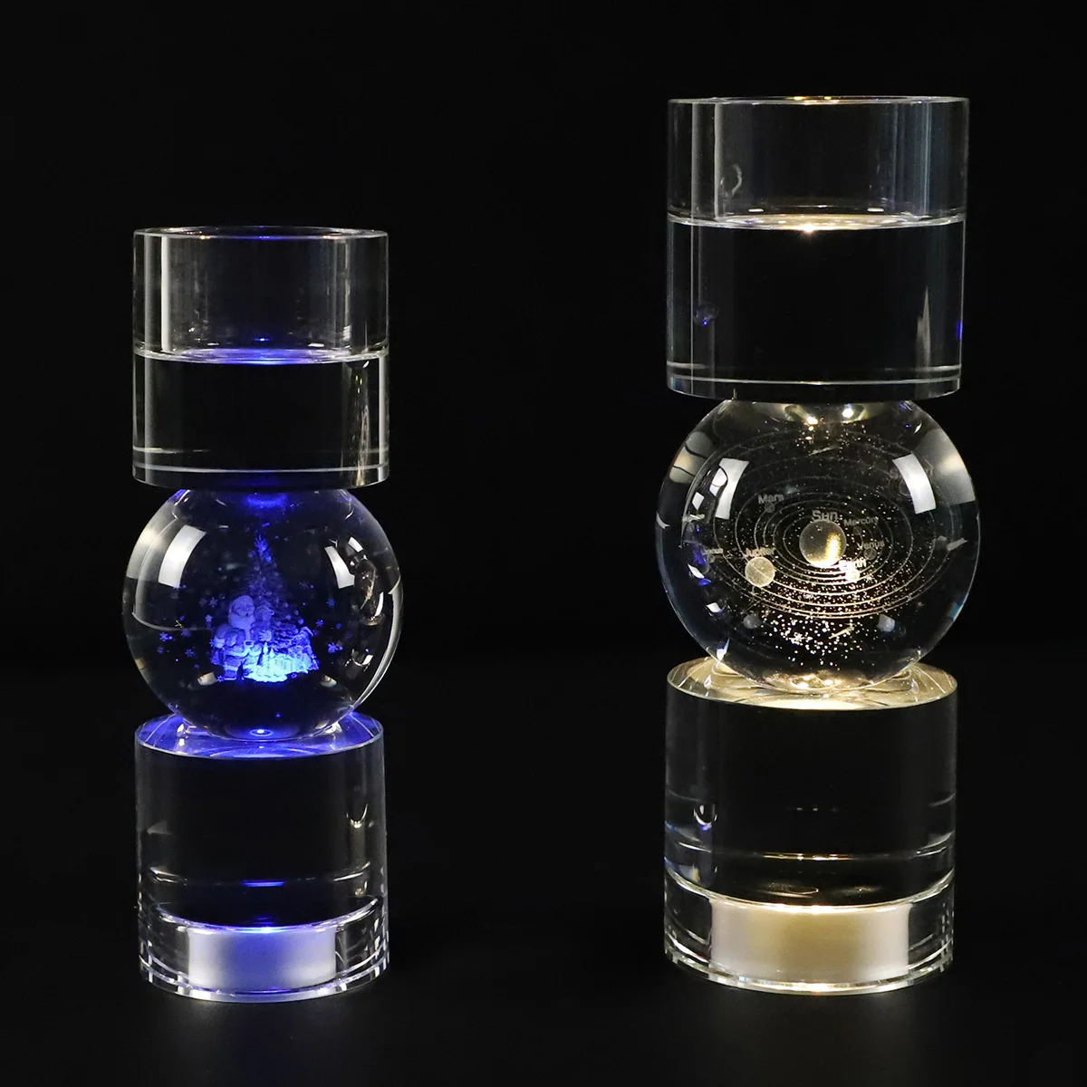 party decoration clear glass candelabra clear glass taper candle holder colored glass candlesticks