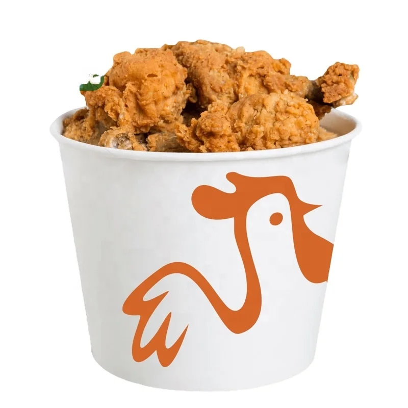 150oz/170oz Popcorn Bucket Disposable Paper Bucket Packaging Family Bucket With Lid