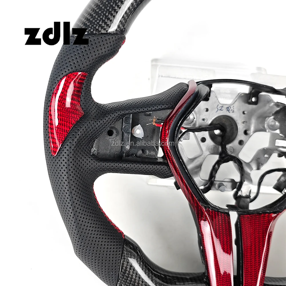Carbon fiber steering wheel fit for Infiniti Q50L Q60 Q70 QX30 QX50 car steering wheel custom perforated leather steering wheel