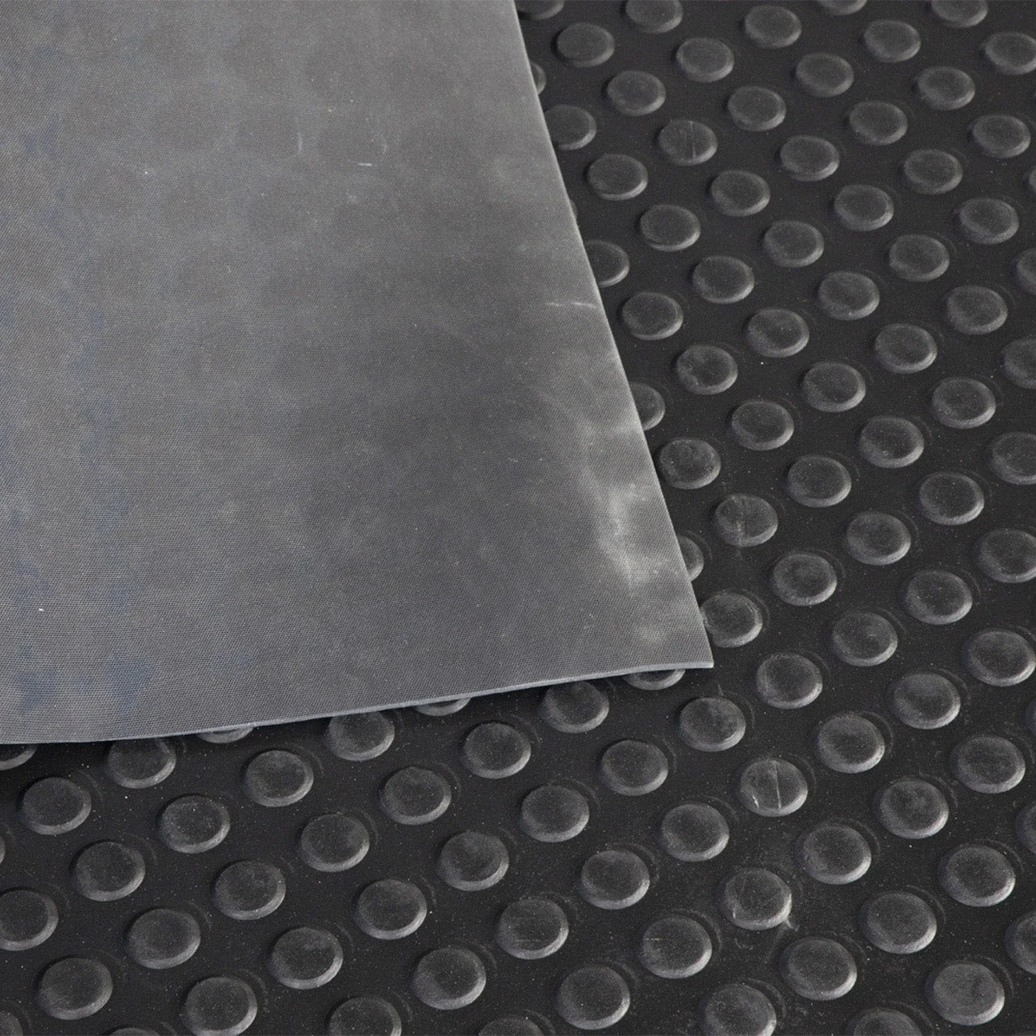 3mm-10mm 3Mpa Hardness 60~70 Shore A Garage Anti Slip Round Stud/Coin/ Circular Stud Embossed Rubber Flooring Mat