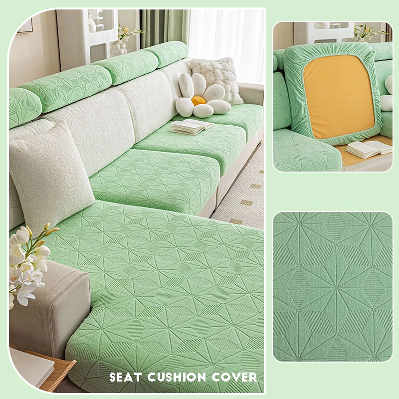 Jacquard Soft Sofa Pillow Cover Seat Cushion  Slipcover Sofa Cover For Home Protect