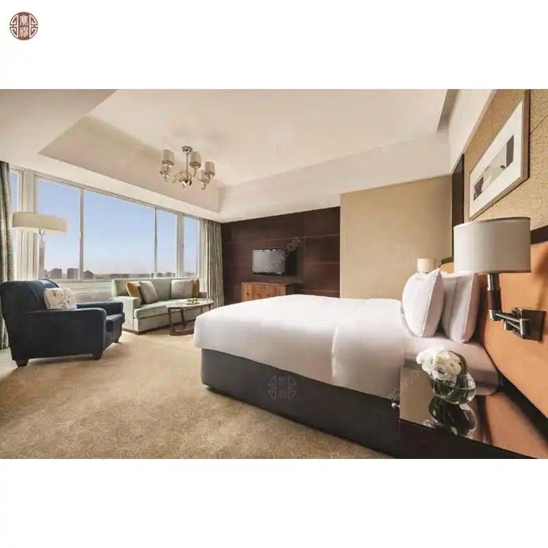 2022 Modern Design 5 Stars Hotel Luxury Furniture Hotel Wood Beds For Sale