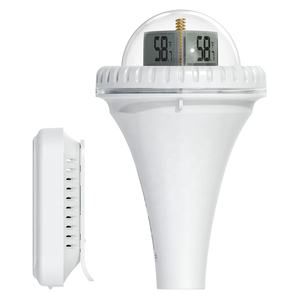 BALDR Wireless Pool Thermometer For Water Temperature Monitor Swimming Pool Thermometer with Clear LCD Display