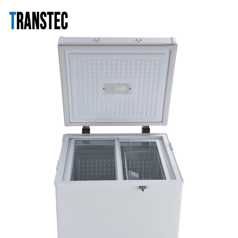 High Quality Solar Freezer 88 L single top open door multiple scenes usage brand compressor best freezing effect solar powered
