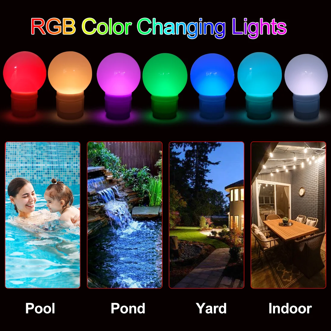 Anti-Sinking Pool Chlorine Dispenser Floater with Colorful Solar Ball Lights Floating Pool Chlorinator for Hot Tub