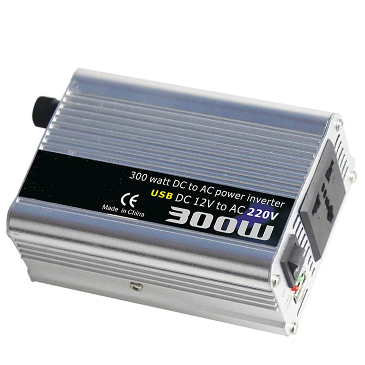 Popular Selling 300W 12V to 24V Car DC to AC Inverter Vehicle Power Inverter 50/60hz with USB Port