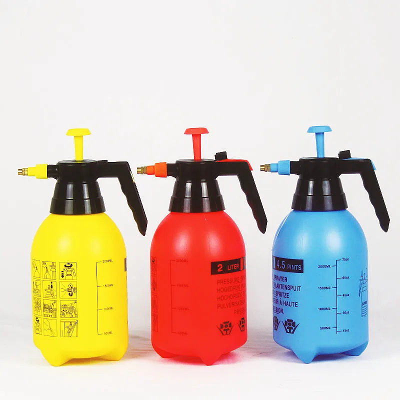 Best-selling 2L transparent household sprayer hand pressed plastic garden tool spray can disinfection is the most popular