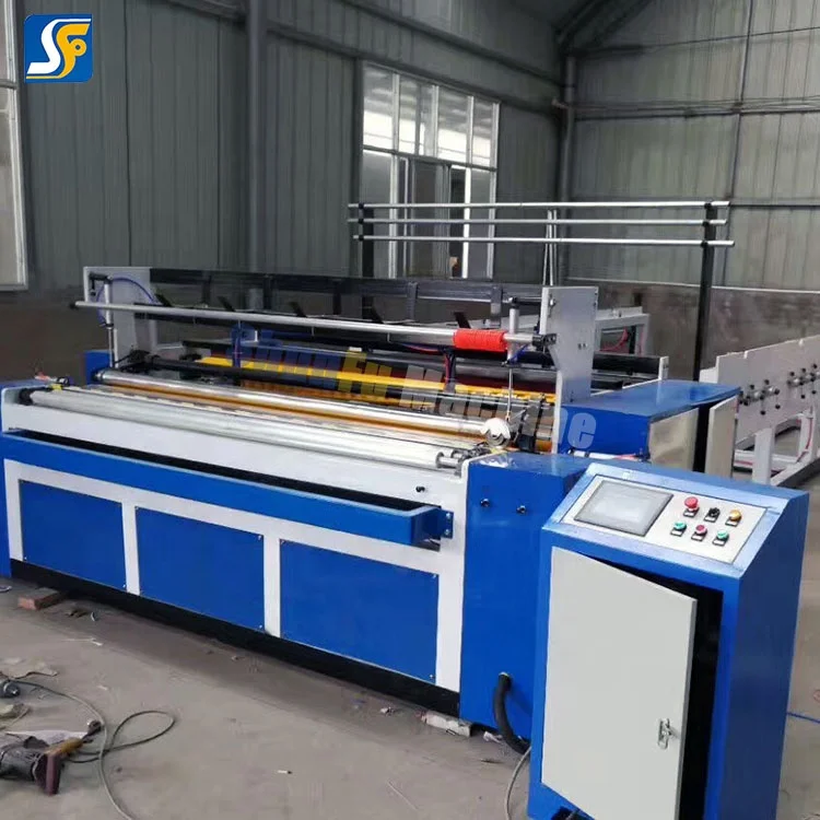 Supply High Efficiency toilet / tissue paper rewinding and cutting machine