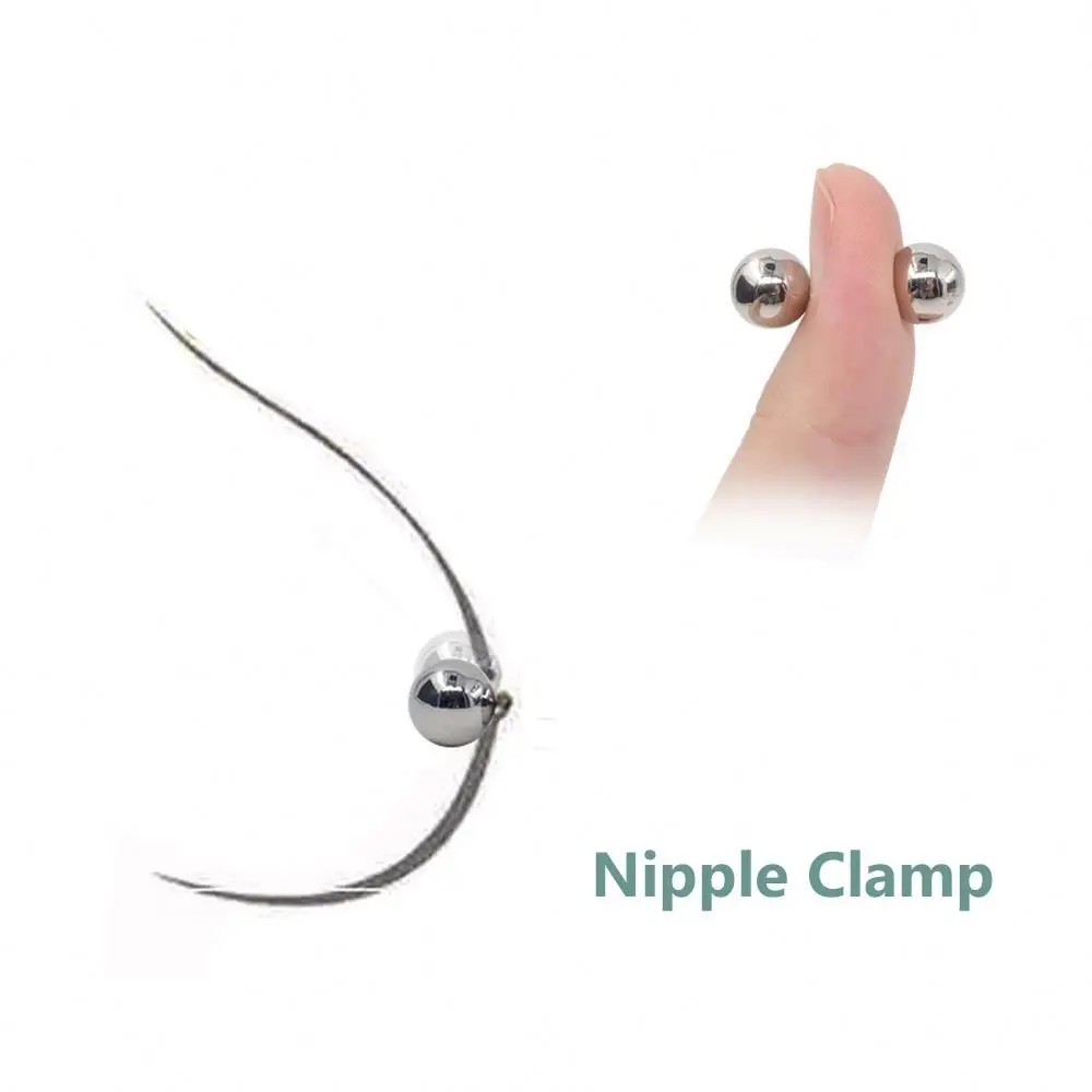 Wholesale Stimulate Clitoral Nipple Metal Breast Clamp Sex Toys Magnetic Ball Nipple Clips For Women