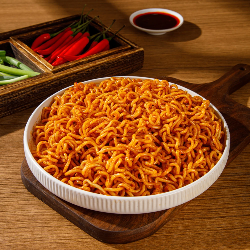 Customized Chinese Korean style Spicy and Super Spicy Halal Turkey Noodles with Samples