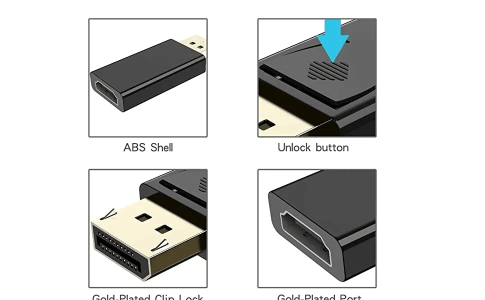 New Display Port Male to HDtv Female Adapter Converter DisplayPort DP to HD