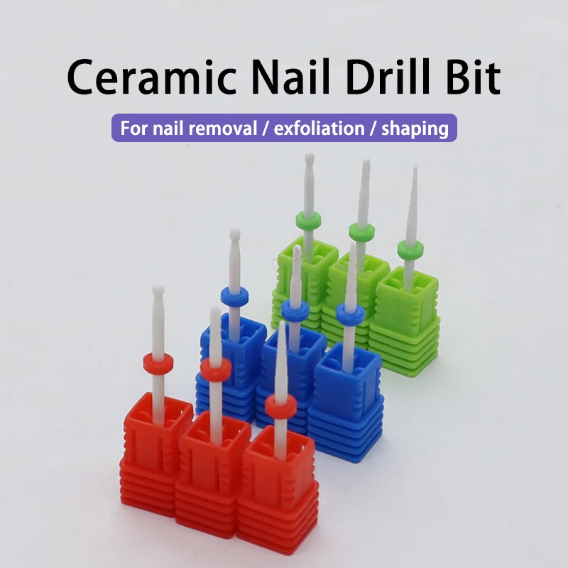 DDQ Ceramic Diamond Nail Drill Bits Gel Polish Remove Manicure Burr Cuticle Cutter Nail Drill Rotary Bits