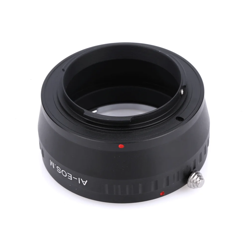 Lens Mount Adapter Ring AI-EOSM for Nikon F mount Lens and for Canon for EOS M EF-M mirrorless camera New-Black+ Silver 4