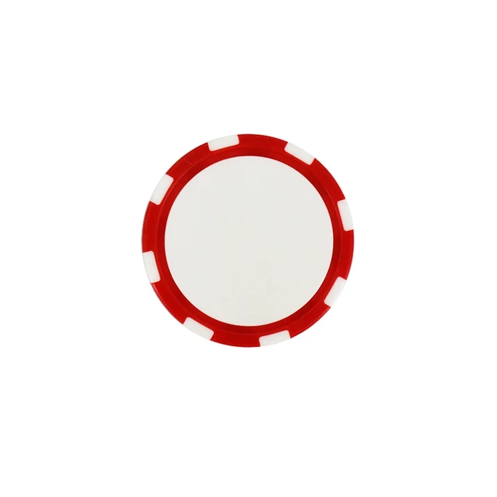 PRIMUS GOLF Hot Sales 40mm11G Eco-friendly Plastic/PVC Golf Accessories Magnet Poker Chip With Removable Golf Ball Markers Blank