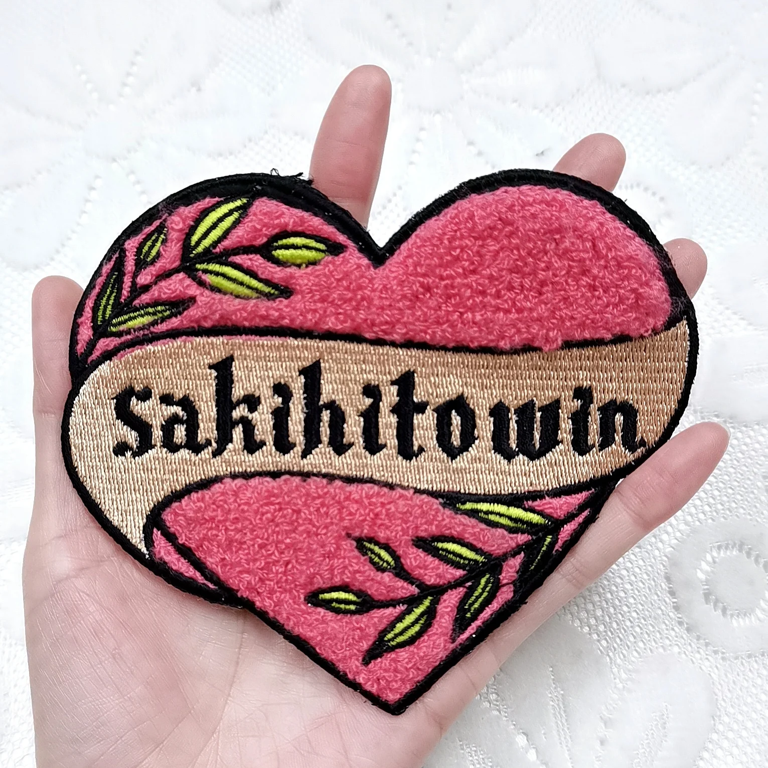 Custom Embroidered Chenille Patches Soft Anime Iron On Patches For Clothing Custom Patch for Hoodies and jacket