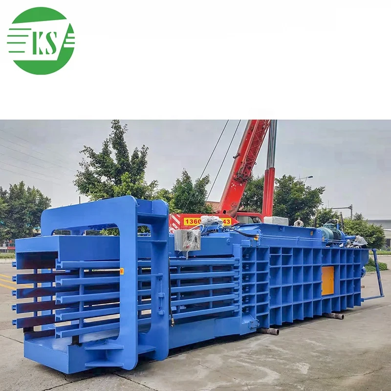Horizontal Waste Paper Cardboard Plastic Carton Baler for Recycling Foam Scrap Baling Machine