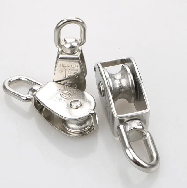 
sheaves pulley swivel wheel M50 stainless steel wire rope pulley for crane machine 