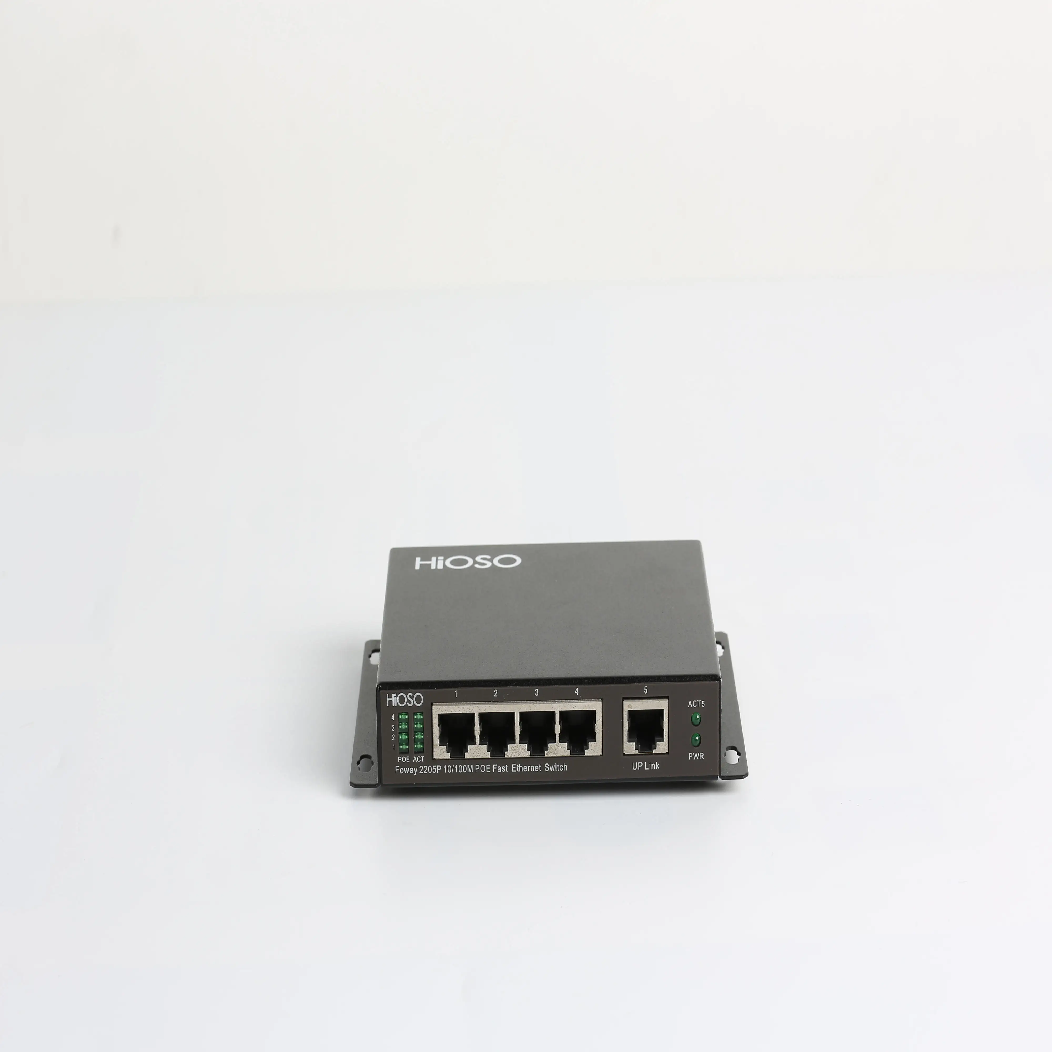 Mini industrial 4 10/100M POE Ports +1 100M RJ45 Port POE Switch Total power 120W
