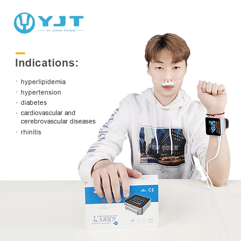 medical diabetic low level health product red pulse semiconductor laser therapy watch