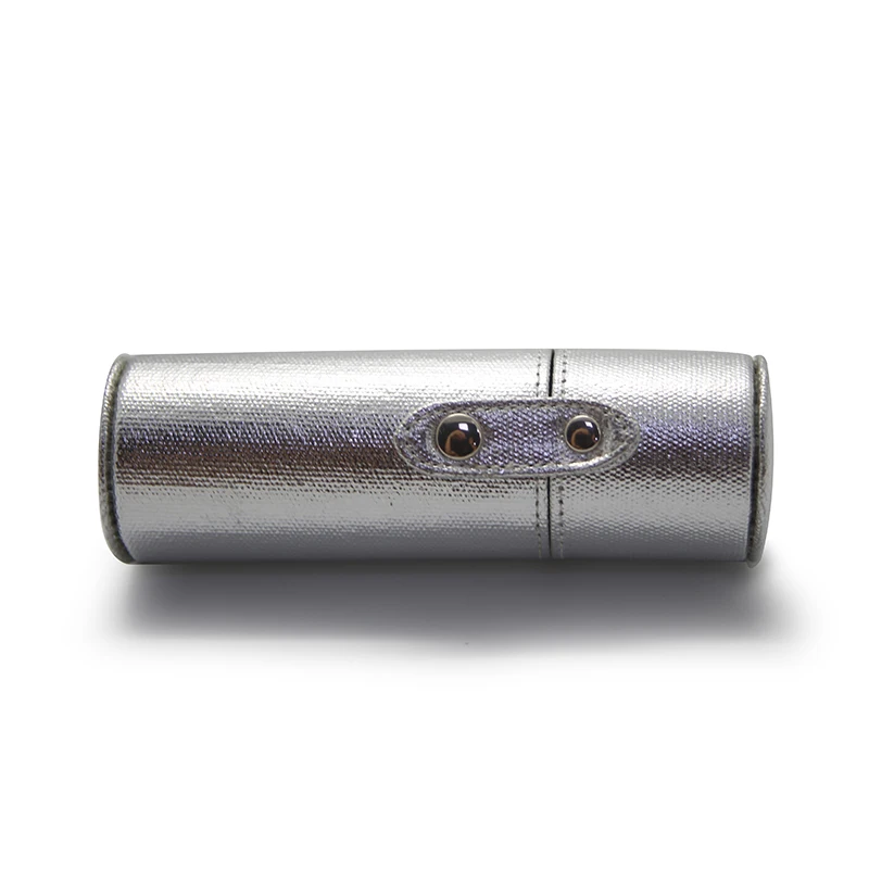 Factory Supplier Travel Silver Fashion PU Mini Cosmetic Holder Empty Leather Lipstick Case