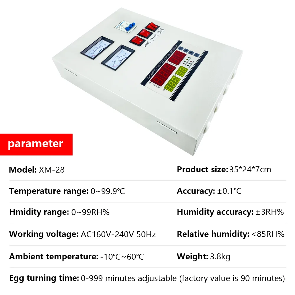 xm28 large incubator controller temperature and humidity controller