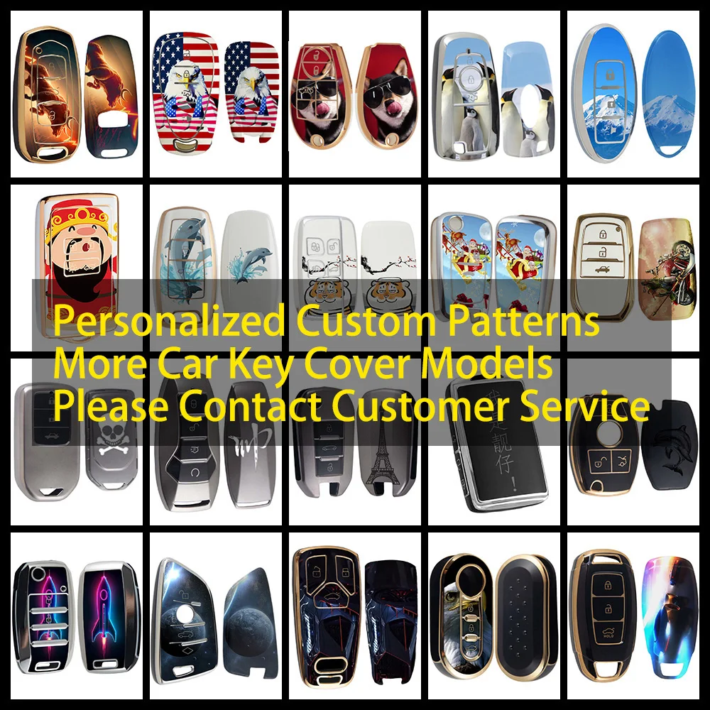 Innofit New Year God Of Wealth Car Key Case TPU Personalization Custom For Honda BAIC Proton Bestune Li Auto Inc