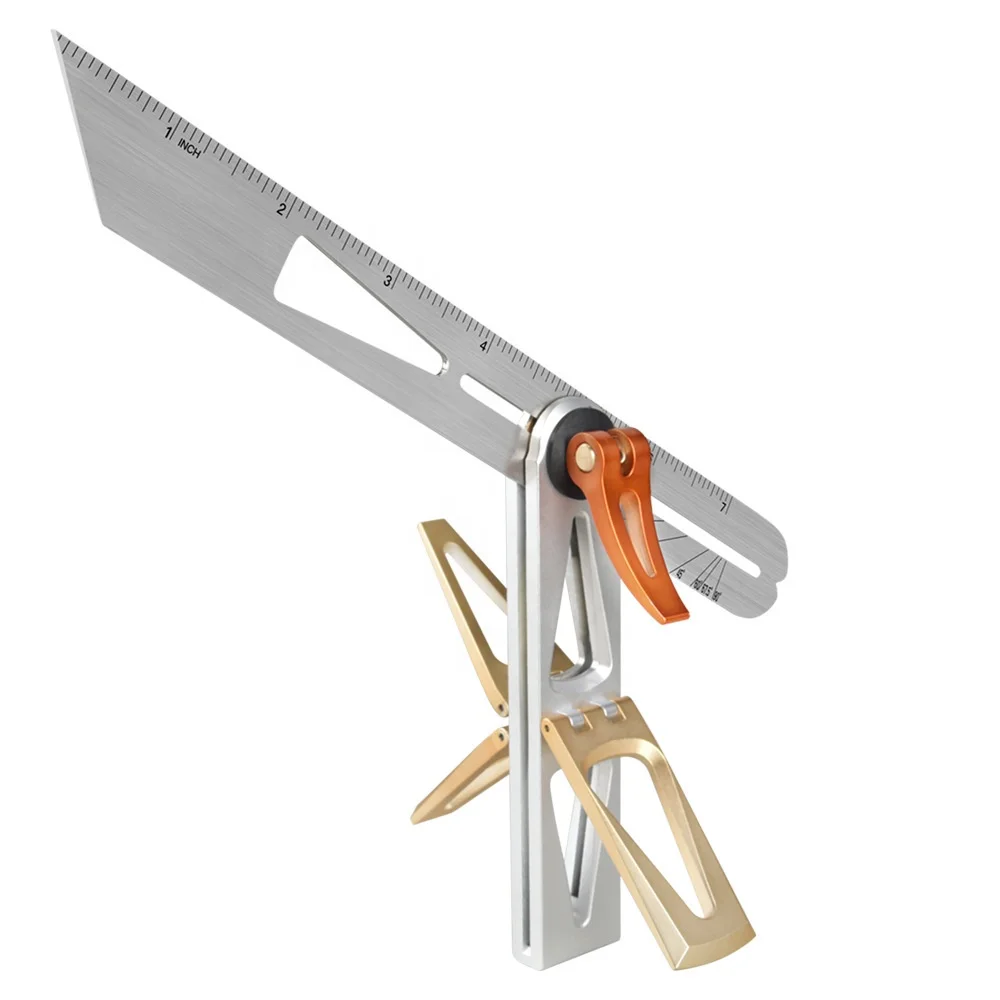 Newest version of Woodworking stainless Steel T bevel sliding ruler with Aluminum alloy handle