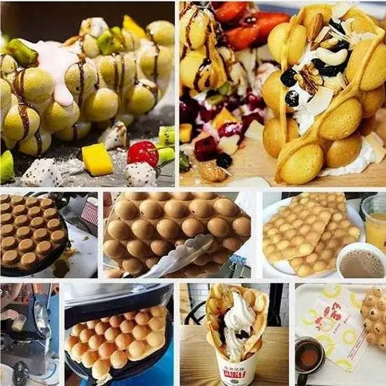 Factory direct high quality rome waffle iron automatic waffle cone fill bake maker machine with wholesale price