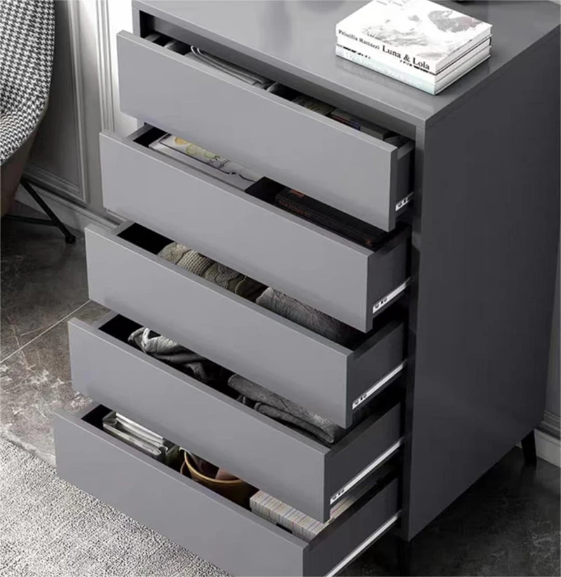 Wholesale Custom Manufactured Wood Dresser Modern Bedside Table Chest of Drawers Bedroom