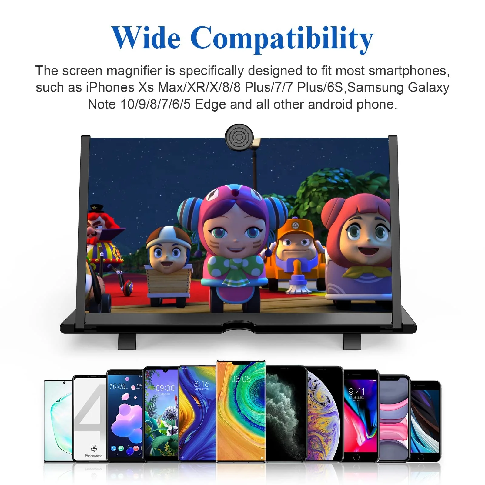 3D HD Mobile Phone Screen Magnifier Mobile Phone Screen Magnifier Video Amplifier Pulling Out Phone Holder Stands