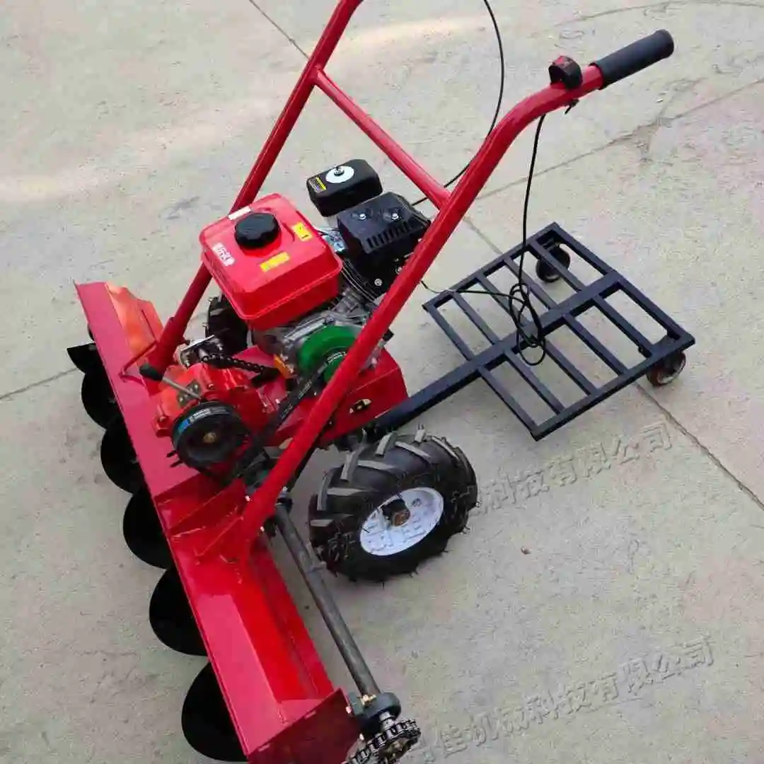 Small gasoline snowplow 1.3m winter city road snow pusher hand push square park snow removal machine