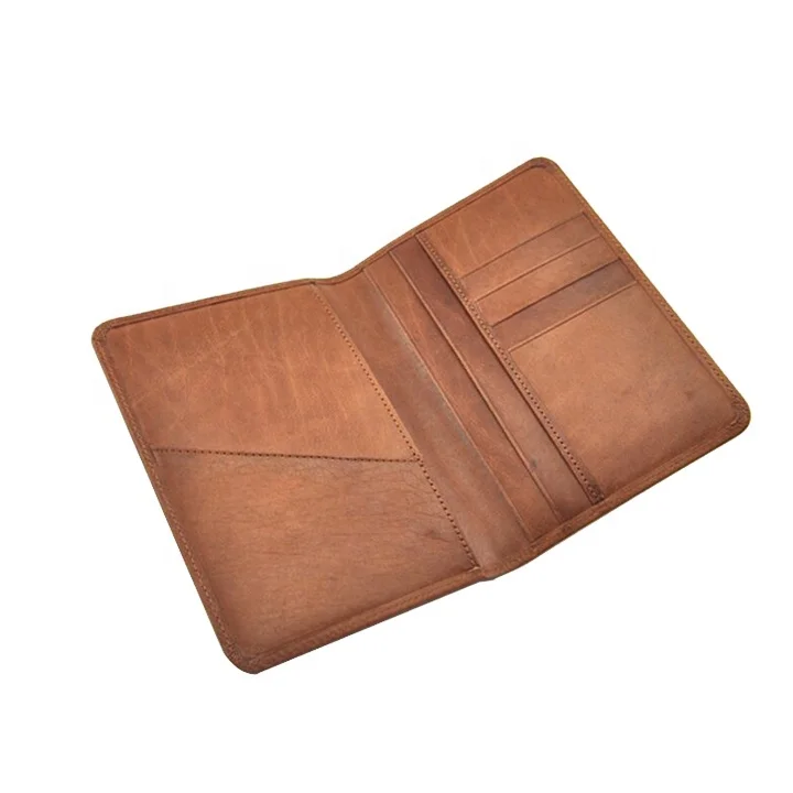 Factory Wholesale Leather Passport Holder Brand Travel Passport Holder Passport Wallet