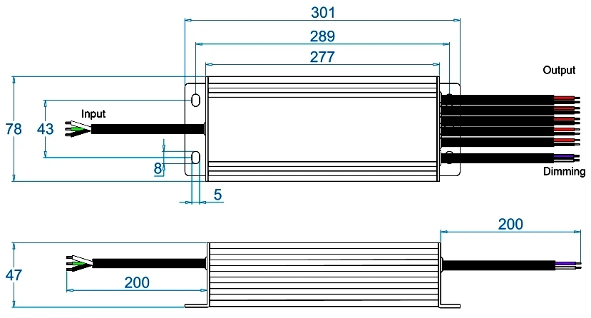 12Volt 300Watt dim 0-10V/PWM Constant Voltage led drivers 