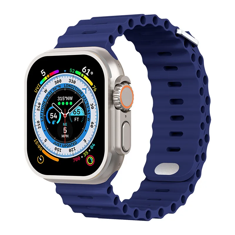 49 мм мягкая силиконовая Спортивная Повязка для Apple Watch