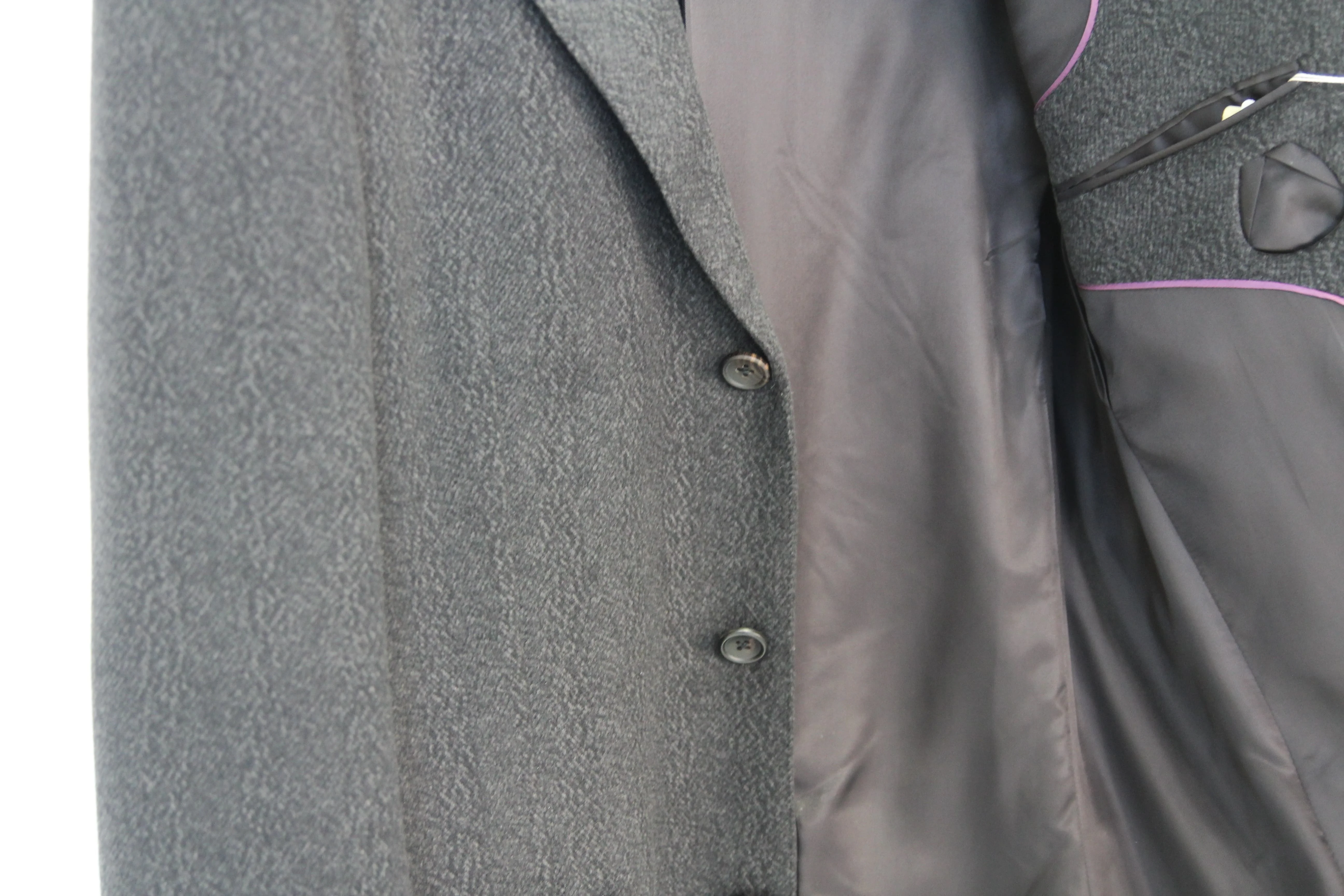 Factory Wholesale High Quality Wool Cashmere Trench Iron Grey Coat Slim Fit Overcoat Warm Winter Long Trench Men Coats
