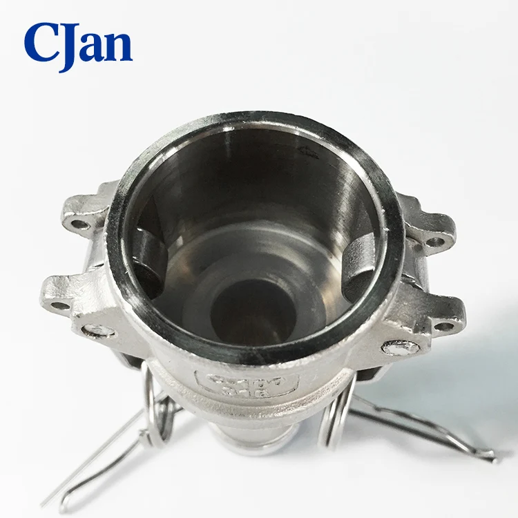 PFA lined camlock-C female adaptor camlock quick couplings for pharmaceutical and chemical