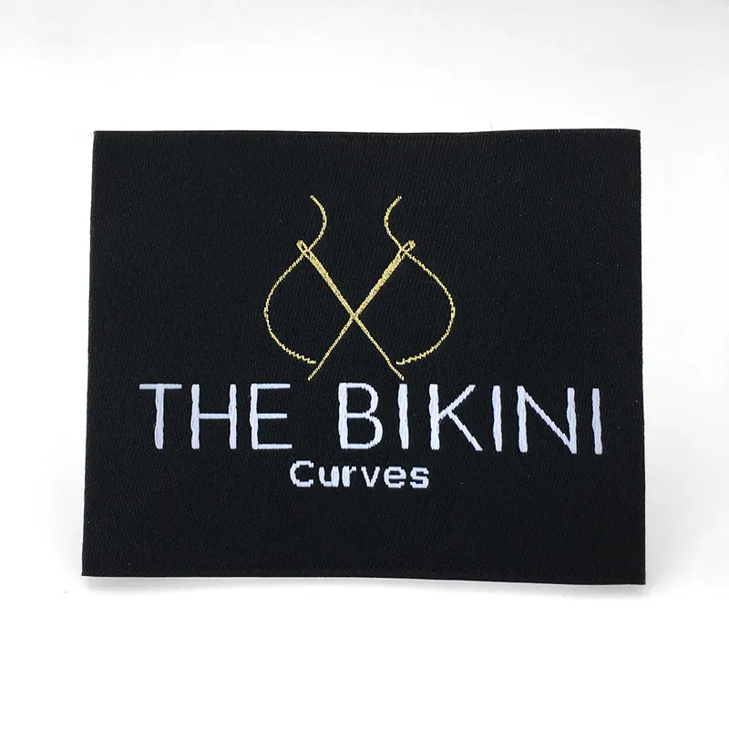 Custom Fashion Accessories Private Large Woven Size Label Tag For Women Dress