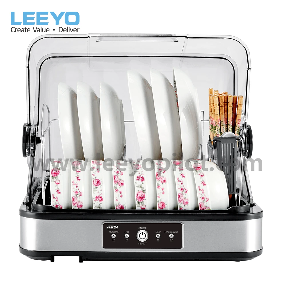 LEEYO 32L Stainless Steel Dish Dryer For Kitchen Cabinet Dish Dryer