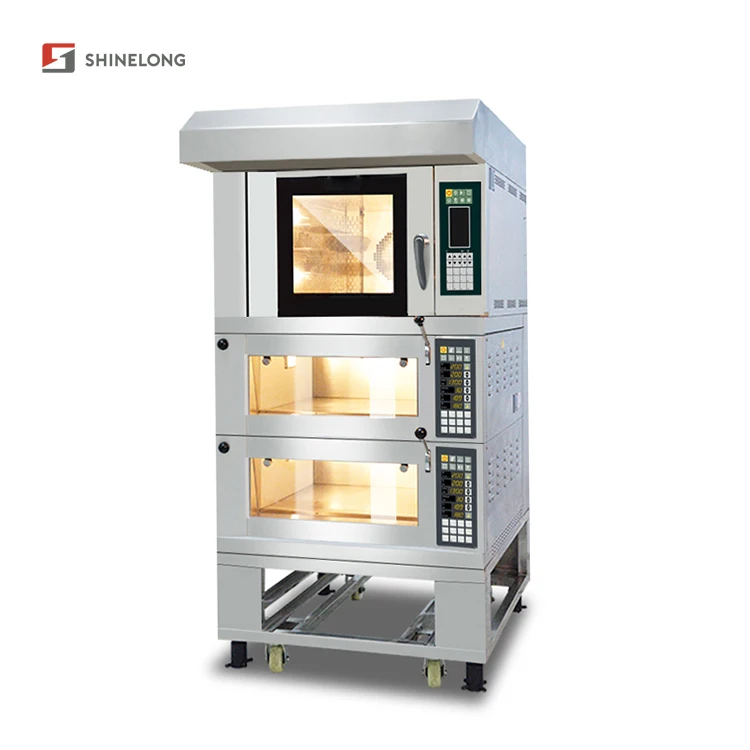 Комбинированная двухэтажная электрическая печь с 4 подносами