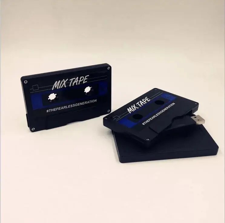  Кассетная лента Pen Drive USB 2 0 с пользовательским логотипом ГБ 4 флэш-накопитель Пластиковый Музыкальный USB-накопитель для