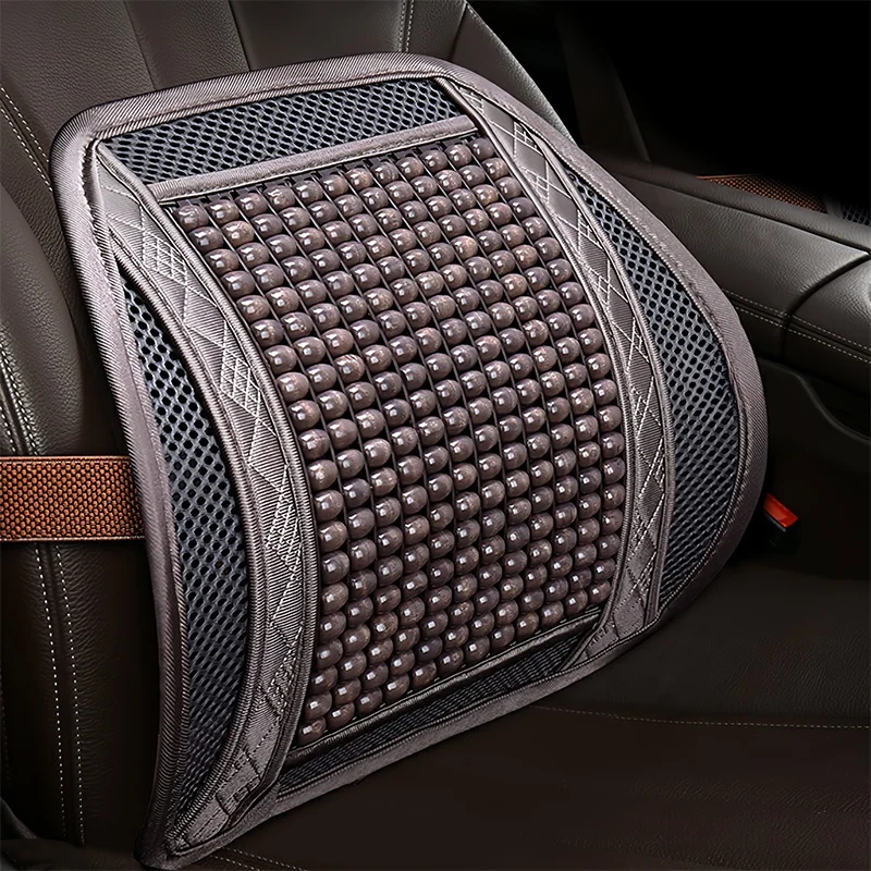 High Quality Wooden Bead Car Massage Waist Lumbar Support Pillow Cushion Interior Accessories
