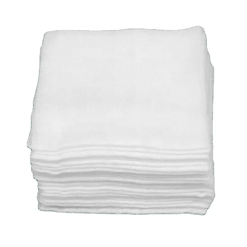 Medical Suppliers 100% Cotton Absorbent Gauze Pads CE Suture Practice Kit White EO Medical sterile gauze dressing