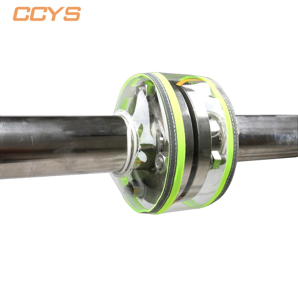 Customized PVC fully transparent flange protective cover to prevent pipe leakage