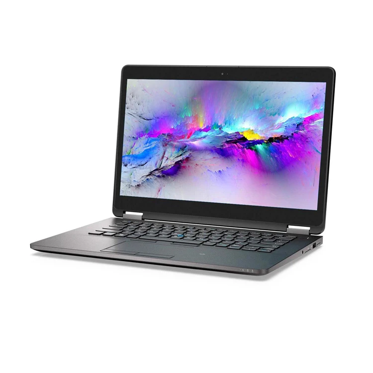 Second hand business office notebook i7 core high memory 256GB SSD lightweight portable gaming computer for Dell E7470