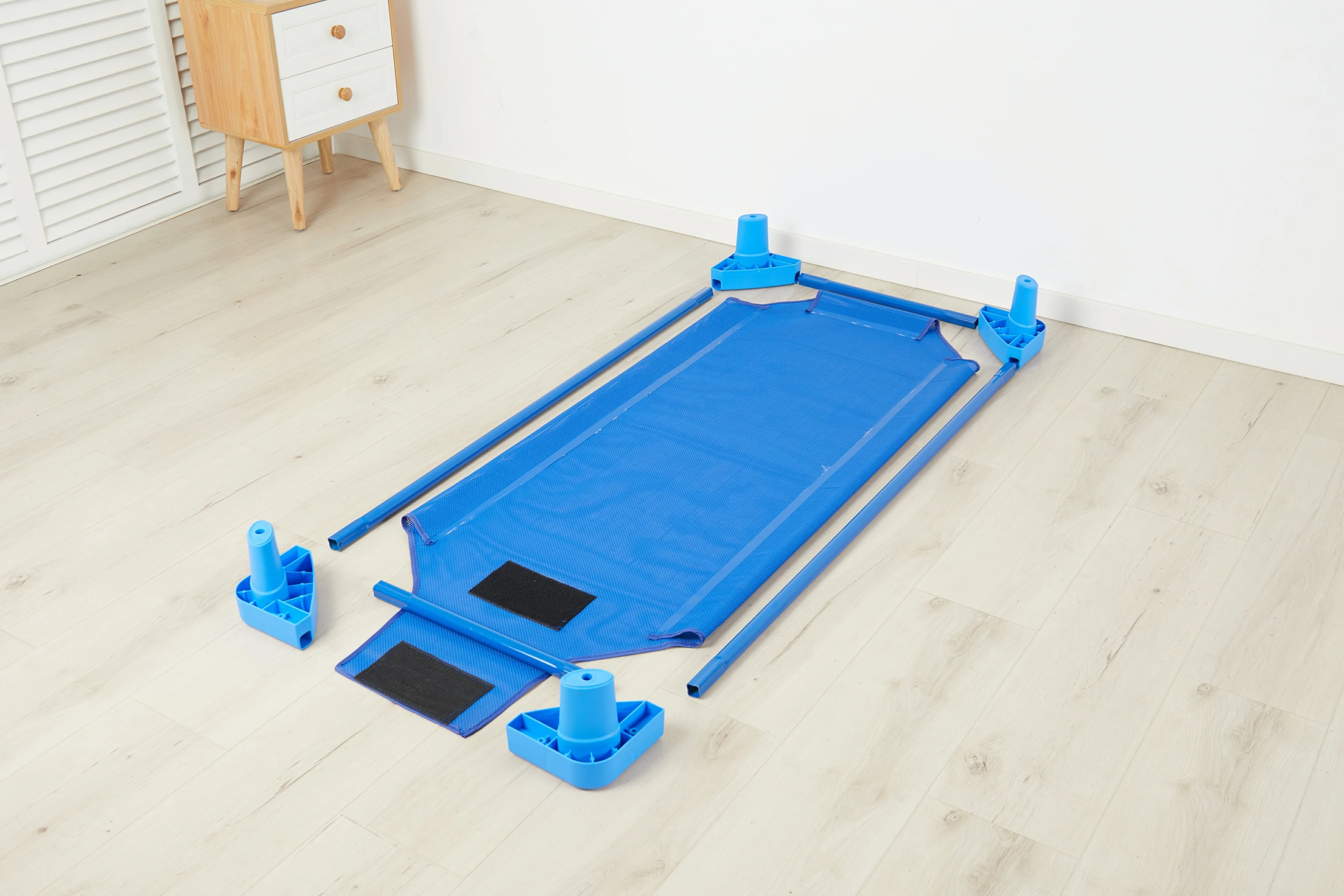 Enable to store durable plastic stacking kids bed children cot