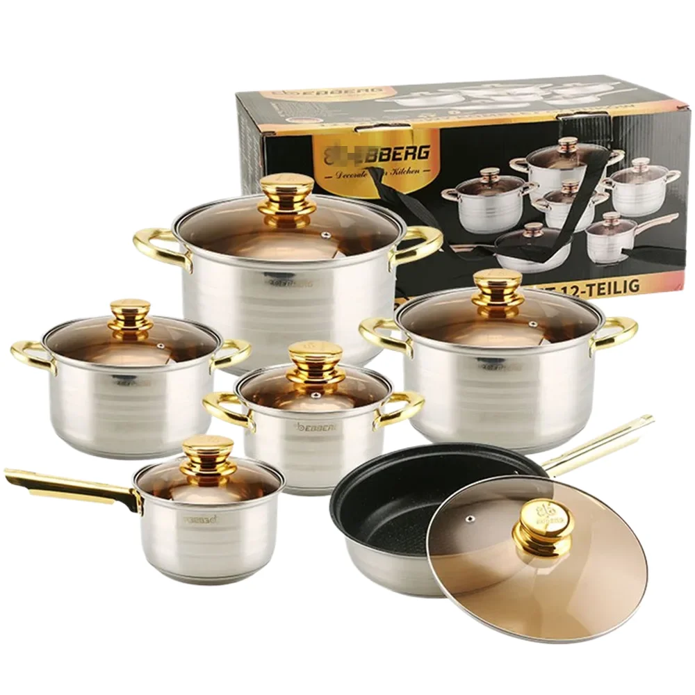 Composite bottom pot cooker non-stick commercial steel stainless kitchen industrial large set multi-functional