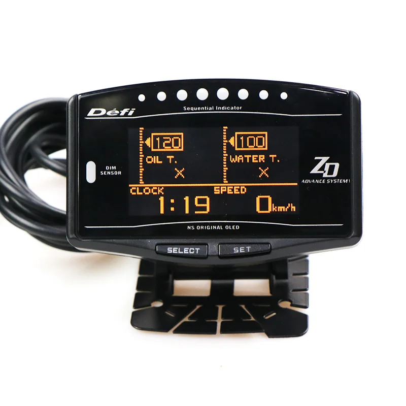 New Lufi Gauge XS OBD + GPS Oil Temperature G value Gyroscope Multi-function Meter LCD Display